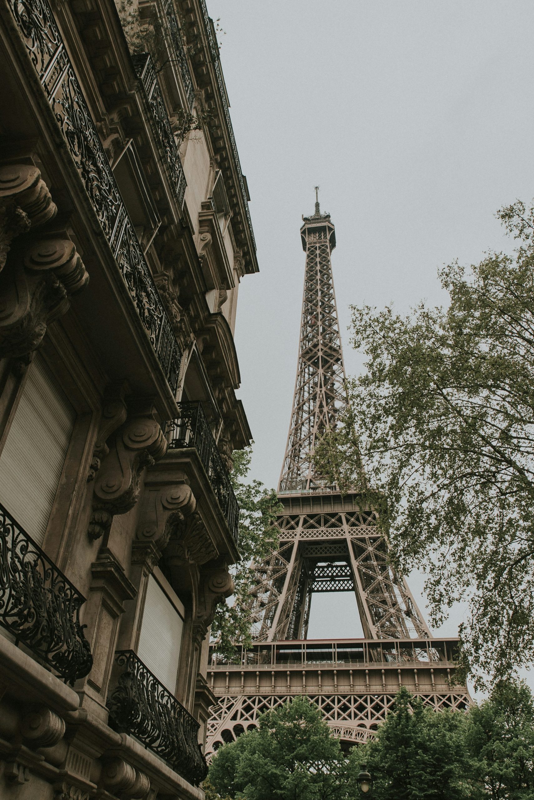 Eiffel Tower view during our family trip in France in springtime